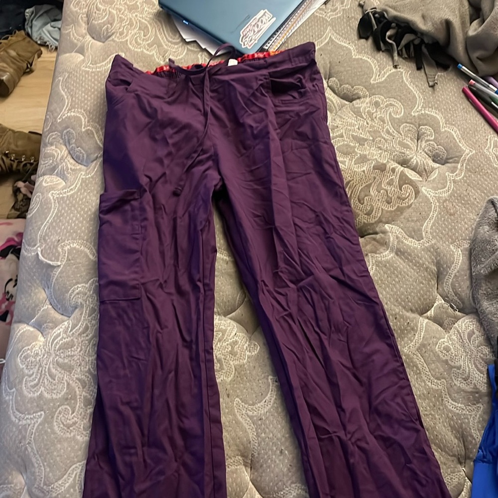 Purple dickies scrub pants size xs